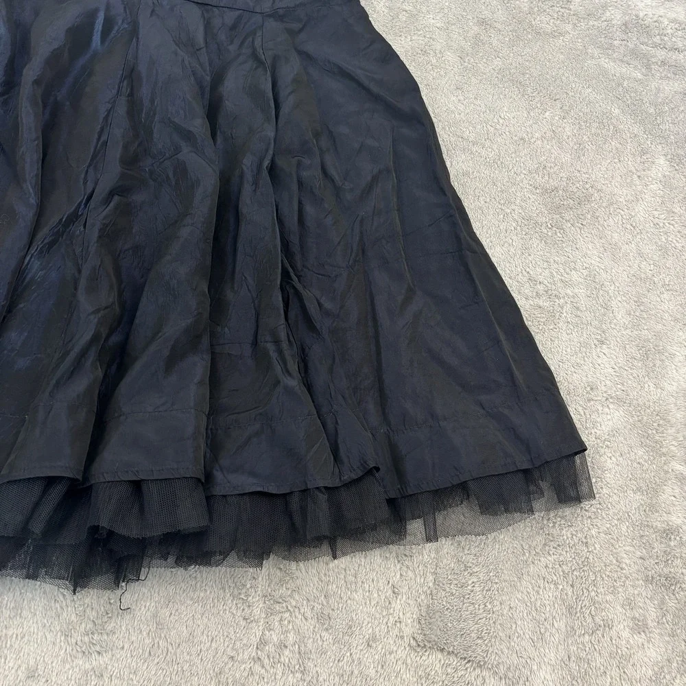 Monkey Wear Skirt Girls 16 Dark Blue Iridescent Tulle Fairy Grunge Festival Rave - Picture 4 of 12